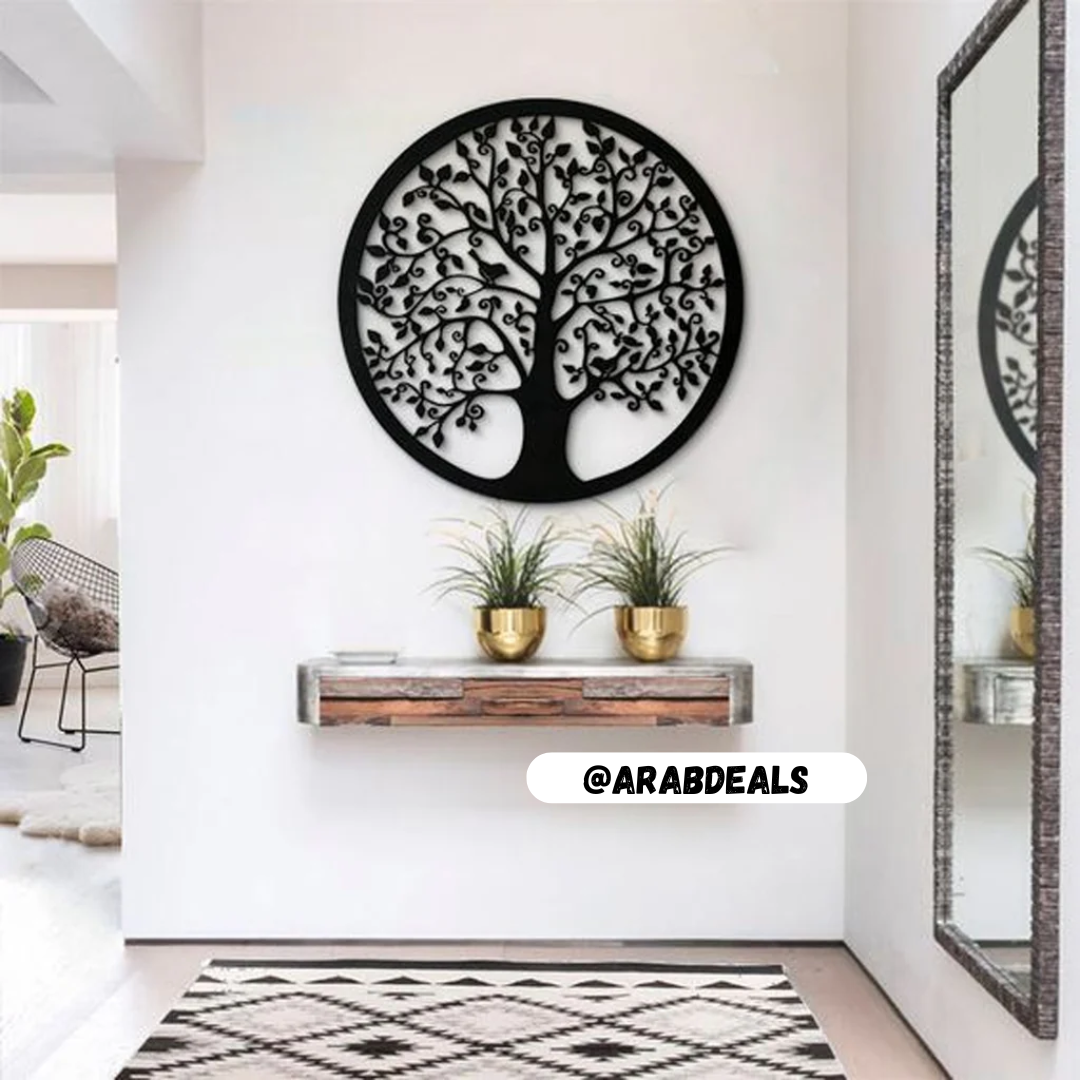 1 Pc Round Shape Tree Wall Hanging