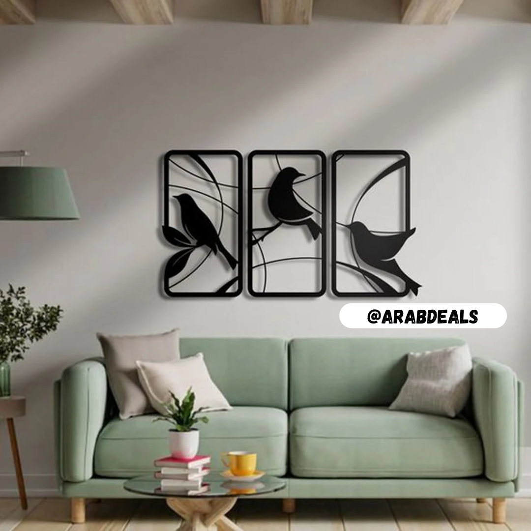 3 Pcs Birds Wall Art & Crafts