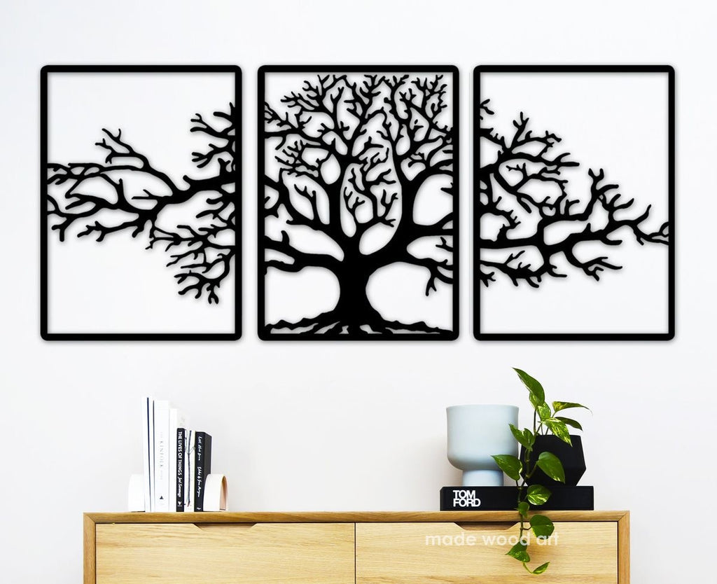 3 Pcs Life Tree Wall Art